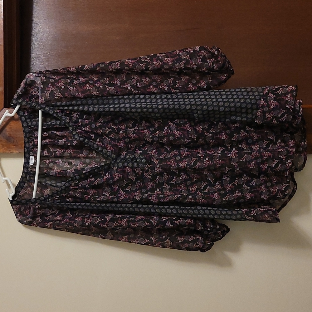 Maurices Size 2 Semi Sheer Blouse